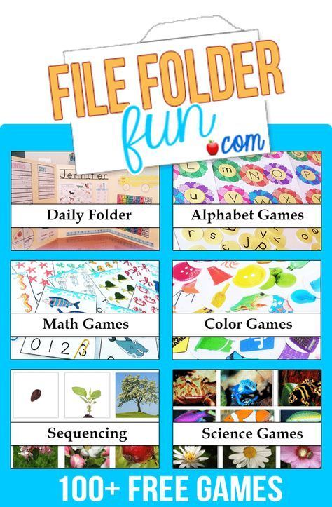 Absolutely FREE File Folder Games by Age Group - Homeschool Giveaways Free File Folder Games, Folder Activities, Theme Preschool, File Folder Activities, Learning Games For Kids, File Folder Games, Task Boxes, Folder Games, Tot School