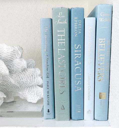 Blue Rider, Farmhouse Books, Pastel Design, Baby Blue Aesthetic, Light Blue Aesthetic, Decorative Books, Summer Reading Lists, Bleu Pastel, Shades Of Turquoise