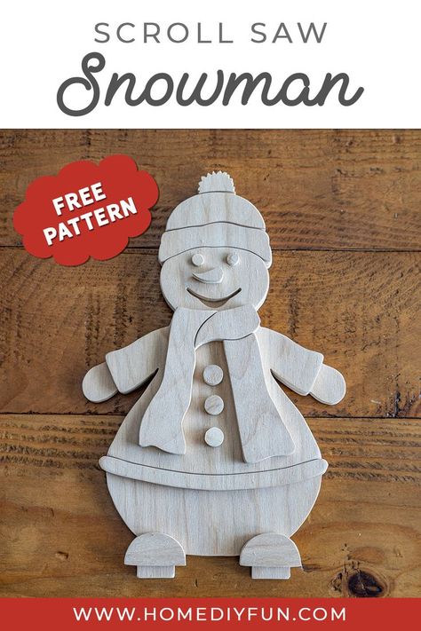 Scroll saw snowman made out of plywood Christmas Wood Crafts Patterns Free Printable, Woodworking Patterns Free, Scroll Saw Projects Christmas, Wood Craft Patterns Templates Free Printable, Christmas Wood Decor Ideas, Snowman Printables Free Templates, Free Scroll Saw Patterns Printable, Wooden Snowmen Diy, Printable Gnome Patterns Free