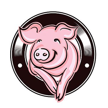 Bbq Rehearsal Dinner, Pig Graphic, Pig Logo, Meat Store, Skin Logo, Farm Logo Design, Pig Head, Happy Pig, Pig Face