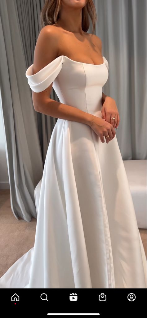 Chosen By Kyha, Classy Wedding Dress, Pretty Wedding Dresses, Cute Wedding Dress, Dream Dresses, Dream Wedding Ideas Dresses, Classy Wedding, Satin Wedding, Wedding Mood