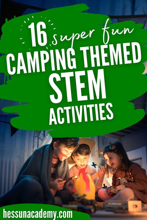 Camping Stem Activities, Roasting Smores, Steam Activities For Kids, Camp Themes, Stem Camp, Stem Activities Preschool, Elementary Stem Activities, Summer Camp Themes, Summer Stem