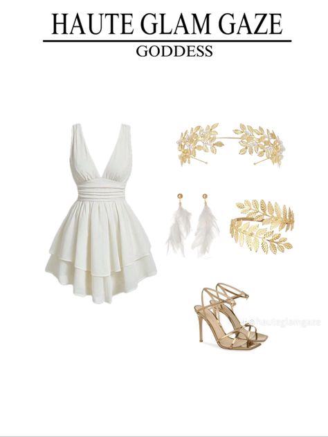 Goddess Costume Halloween, Greek Goddess Costume Diy, Goddess Costume Diy, Greek Goddess Costume Halloween, Halloween Costumes For Brunettes, Goddess Halloween Costume, Badass Halloween Costumes, Goddess Halloween, Trio Halloween Costume