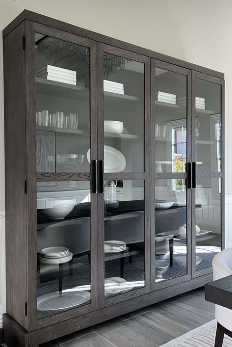 Contemporary China Cabinet, Crockery Cupboard Design, Cabinet For Plates And Glasses, Dining Unit, Crockery Cabinet Design Dining Rooms Cupboards, Glass Showcase Cabinet, Crockery Units Modern, Crockery Unit Design Dining Rooms, Kitchen Wardrobe Design