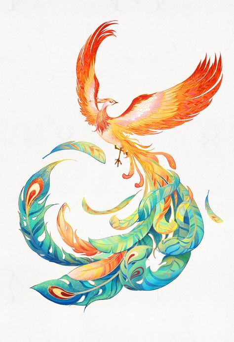 Modern adaptations of mythology proof of strong cultural confidence - Global Times Phoenix Drawing, Ink Tattoo Design, Red Tattoo Ideas, Red Ink Tattoo, Phoenix Artwork, Red Tattoo, Romantic Story, Phoenix Design, Phoenix Art