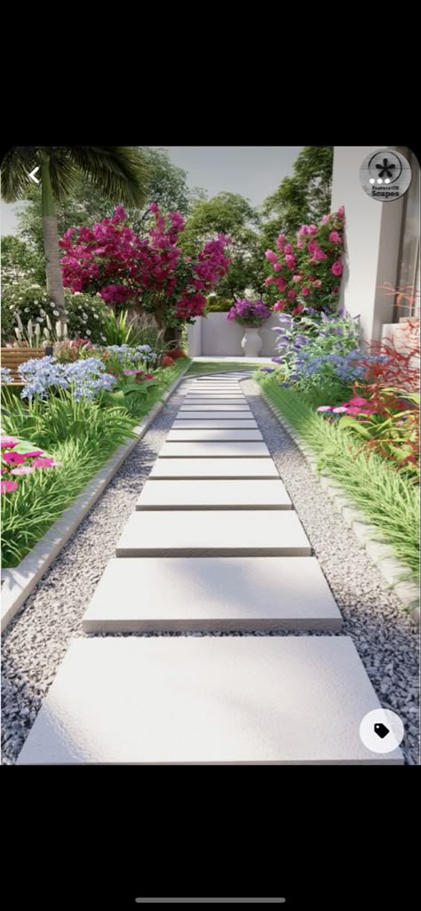 Side Yard Landscaping, Pathway Landscaping, Summer Mantle, Modern Backyard Landscaping, Patio Garden Design, Gardens Design, Outdoor Gardens Design, Backyard Garden Design, Garden Pathway