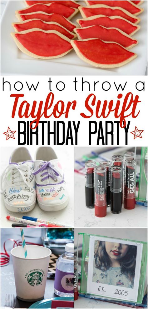 How to throw a Taylor Swift Birthday Party - these DIY party ideas will be perfect for any Taylor Swift fan! Taylor Swift Birthday Party, Taylor Swift Cake, Taylor Swift Birthday Party Ideas, Taylor Swift 22, 22 Birthday, Crazy For Crust, Taylor Swift Party, Taylor Swift Birthday, 9th Birthday Parties