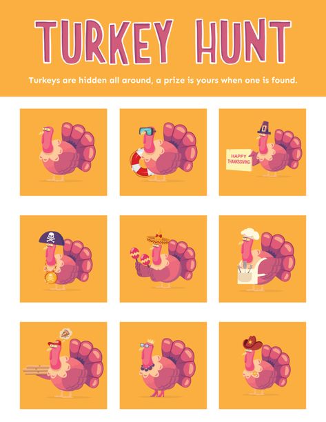 Turkey Hunt Game For Kids, Thanksgiving Activities For Teens, Turkey Hunt Game, Turkey Crafts For Adults, Games With Prizes, Thanksgiving Riddles, Thanksgiving Homeschool, Work Treats, 2023 Thanksgiving