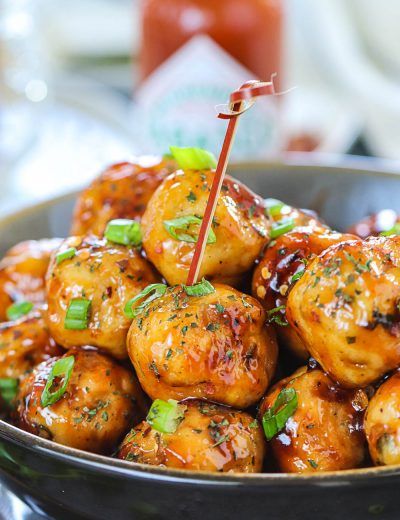 Pan cooked Honey Orange Chicken Meatballs. - Ruchiskitchen Honey Orange Chicken, Orange Chicken Meatballs, Firecracker Meatballs, Chicken And Vegetable Bake, Veg Manchurian Recipe, Firecracker Sauce, Firecracker Chicken, Vegan Ground Beef, Quick Pasta Dishes