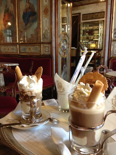 Most expensive coffee ever. €60 at the Florian in Venice. Loved it! Caffe Florian, Work To Live, Expensive Coffee, Italy Coffee, Coffee World, Sweet Coffee, Coffee Photos, Coffee Service, Ciao Bella