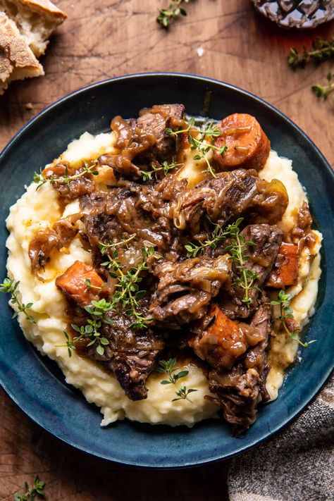 The 45 Most Popular Fall Recipes. Cider Braised Short Ribs, Pressure Cooker Pot Roast, Half Baked Harvest Recipes, Best Pressure Cooker, Braised Short Ribs, Harvest Recipes, Roast Recipe, Half Baked, Pot Roast Recipes