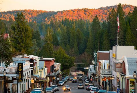 Nevada City Small Towns In California, California Getaways, Nevada City California, Small Town America, Grass Valley, California City, Nevada City, Jackson Hole, City Aesthetic