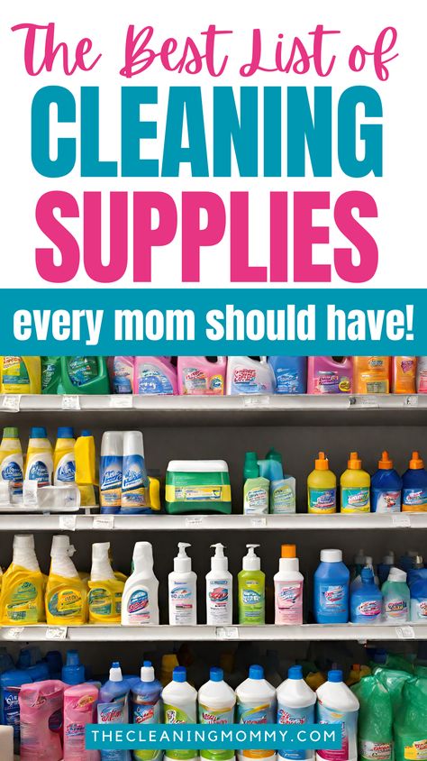 Make daily chores a breeze with our complete list of household chore items for families! From cleaning supplies to organizational tools, we've got everything you need to keep your home sparkling clean. Check out our list now and start tackling those chores today. Bathroom Cleaning Supplies List, Home Cleaning Supplies List, List Of Cleaning Supplies, Best House Cleaning Products, House Cleaning Supplies List, Clean Cleaning Products, Basic Cleaning Supplies List, New Home Cleaning Supply List, Cleaning Supply Checklist