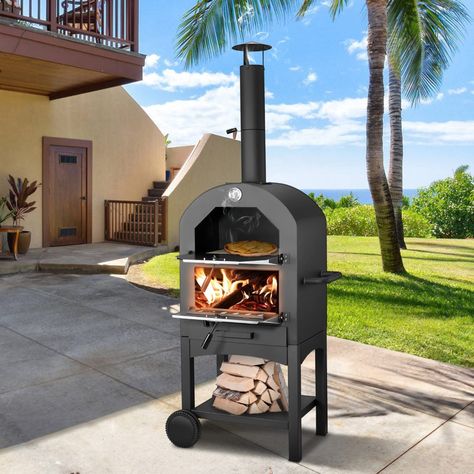 Woodfired Pizza Oven, Mobile Pizza Oven, Bbq Wood, Wood Burning Pizza Oven, Gas Pizza Oven, Four A Pizza, Oven Outdoor, Pizza Maker, Outdoor Kitchen Plans