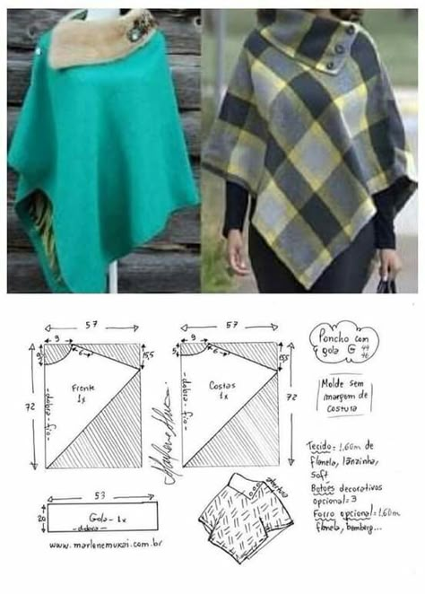 Maxi Dress Summer Casual, Poncho Pattern Sewing, Dress Summer Casual, Sewing Blouses, Maxi Dress Summer, Poncho Pattern, Diy Sewing Clothes, Fashion Sewing Pattern, Clothes Sewing Patterns