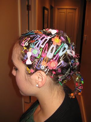 Crazy Hair Day Ideas! - especially if they have shorter hair! Crazy Hair Ideas, Crazy Hair For Kids, Crazy Hair Day Ideas, Hair For Kids, Spirit Days, Wacky Hair Day, Crazy Hat Day, Wacky Hair Days, Wacky Hair