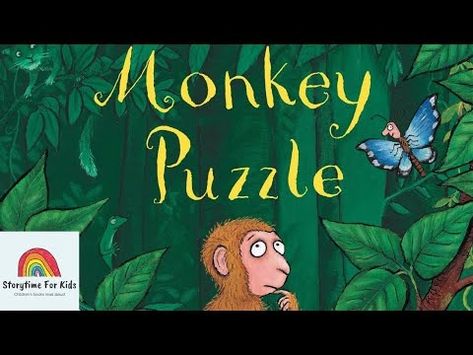 Storytime for kids read aloud - Monkey Puzzle by Julia Donaldson - YouTube Monkey Puzzle Activities, Puzzle Activities, Monkey Puzzle, Rhyming Pictures, Julia Donaldson, Heart Warming, Heartwarming Stories, Kids Reading, Read Aloud