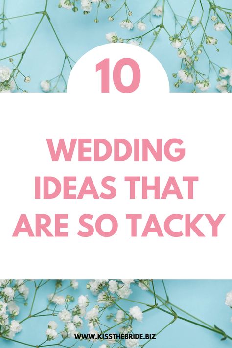 Tacky Wedding Decor, 2012 Wedding Trends, Wedding Placards Ideas, 2013 Wedding Trends, Tacky Wedding Ideas, Over The Top Wedding Invitations, 2010 Wedding Trends, Newest Wedding Trends, 2026 Wedding Trends