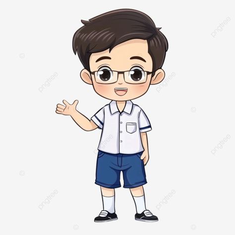 thai student glasses school uniform boy Student Clipart, Boy Clipart, Boy Uniform, Uniform School, Kids Uniforms, Boy Drawing, Boys School Uniform, Cartoon Boy, Transparent Image