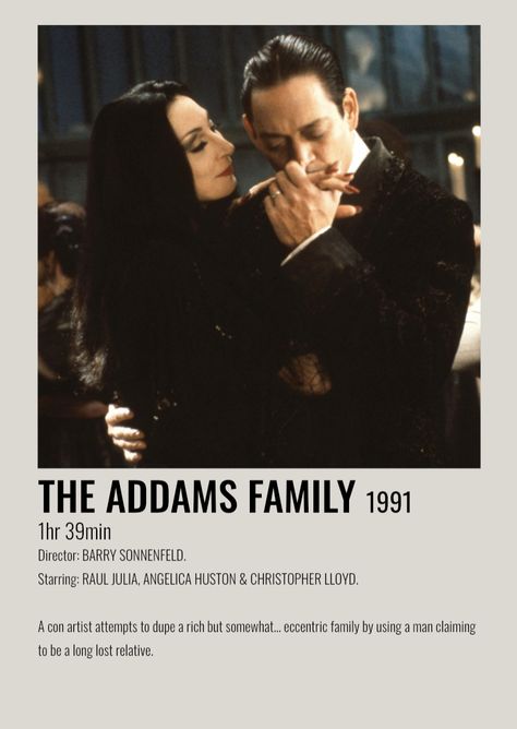 Addams Family Poster, Addams Family 1991, Family Movie Poster, The Fall Movie, Addams Family Movie, Film Polaroid, Movie Card, Iconic Movie Posters, Film Posters Minimalist