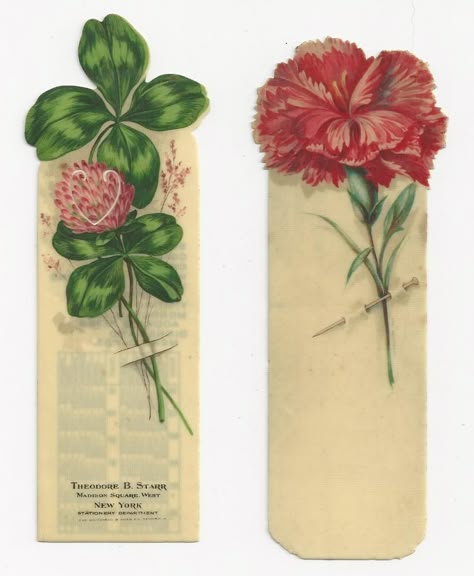 Antique bookmarks, circa late 19th century. Vintage Bookmarks, Color Pencil Illustration, Free Printable Stationery, Bookmark Printing, Bullet Journal Paper, Creative Bookmarks, Letter Decor, Bookmark Craft, Bookmark Ideas