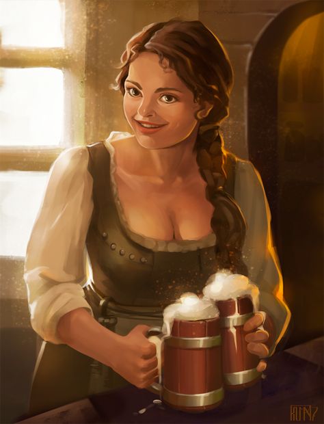 Tavern Keeper, Mines Of Phandelver, Lost Mines Of Phandelver, Pathfinder Character, Dnd Character Ideas, Girl D, Fantasy Life, Fantasy Collection, Dungeons And Dragons Characters