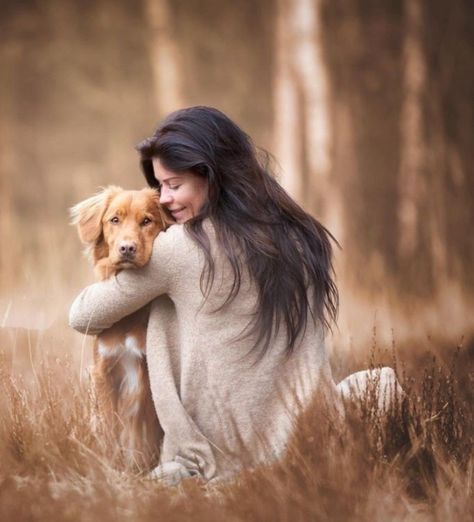 Dog And Human Fall Photos, Human And Dog Photography, Lady And Dog Photography, Fall Puppy Picture Ideas, Doggie Photoshoot Ideas, Old Dog Photoshoot Ideas, How To Pose With Dogs For Pictures, Dog And Mom Pictures, Cute Pictures With Your Dog