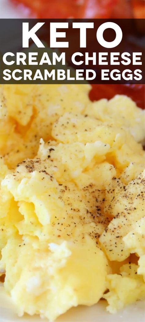 Cream Cheese Scrambled Eggs, Keto Egg Recipes, Egg Fast Recipes, Cheese Scrambled Eggs, Keto Eggs, Keto Egg Recipe, Egg Fast Diet, Keto Egg Fast, Keto Cream Cheese