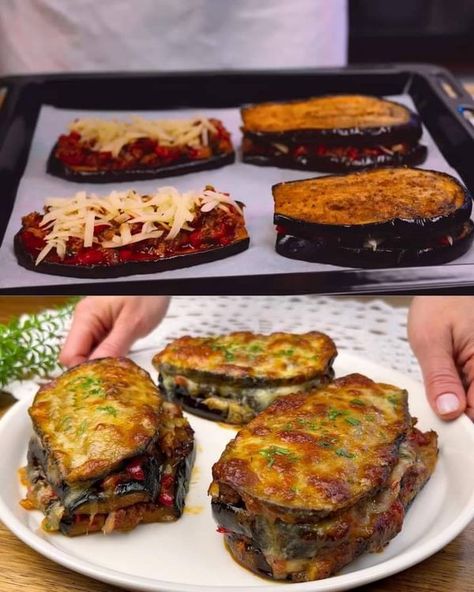 Eggplant And Meat Recipes, Baked Eggplant With Savory Meat Filling, Eggplant Recipes With Meat, Cabbage And Eggplant Recipes, Stuffed Eggplant Recipes Meat, Stuffed Eggplant Recipes, Lentil Pizza, Baked Eggplant Slices, Eggplant Recipes Healthy