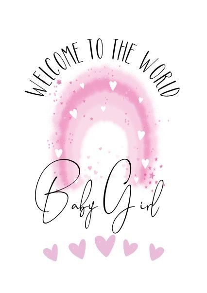 Welcome To The World Baby Girl, Baby Girl Announcement Quotes, Welcome To Baby Girl, Baby Born Card, Congratulations Baby Girl, Vom Avea Un Copil, Share My Page, Newborn Congratulations