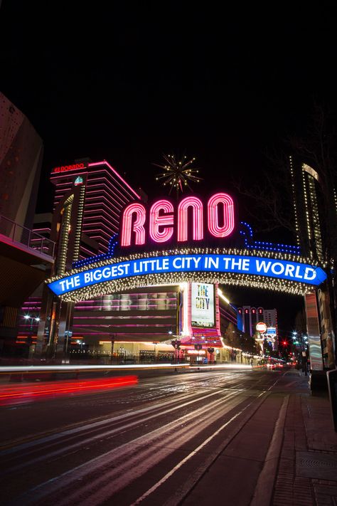 48 Hours in Reno, a City Guide http://hejdoll.com/48-hours-in-reno/?utm_campaign=coschedule&utm_source=pinterest&utm_medium=Jessica%20Doll&utm_content=48%20Hours%20in%20Reno%20%2B%20A%20Giveaway%21 #reno #travel #cityguide #travelguide Reno Nevada Aesthetic, Reno Gold, Great Basin, Western United States, Reno Nevada, American West, Retro Futurism, City Aesthetic, Wanderlust Travel