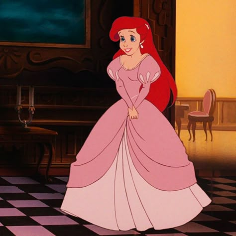 The Little Mermaid | Ariel | Disney Icons Pretty Princess Dresses, Ariel Pink Dress, Princesa Ariel Disney, Princess Ariel Dress, Ariel Pink, Ariel Costume, Little Mermaid Dresses, The Little Mermaid 1989, Characters Cosplay