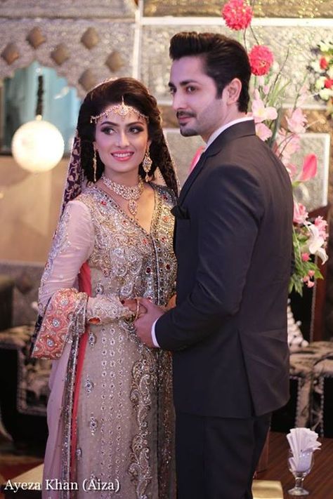 Danish Taimoor And Ayeza Khan, Ayeza Khan And Danish Taimoor, Aiza Khan Wedding, Ayeza Khan Wedding, Ayeza Danish, Danish Taimoor, Bridal Mehndi Dresses, Pakistan Wedding, Aiza Khan