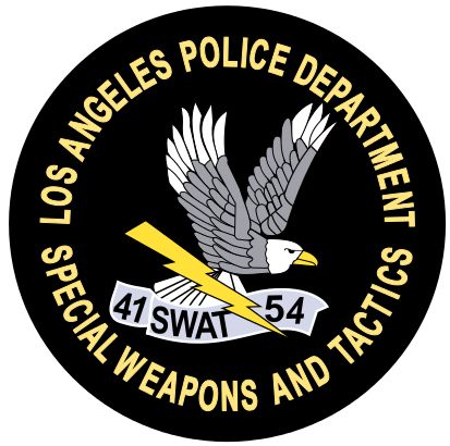 Original file ‎ (SVG file, nominally 413 × 410 pixels, file size ... Lapd Swat, Logo Meaning, Los Angeles Wallpaper, Police Duty, British Pound, Logos Meaning, Heraldry Symbols, Swat Police, Fire Badge