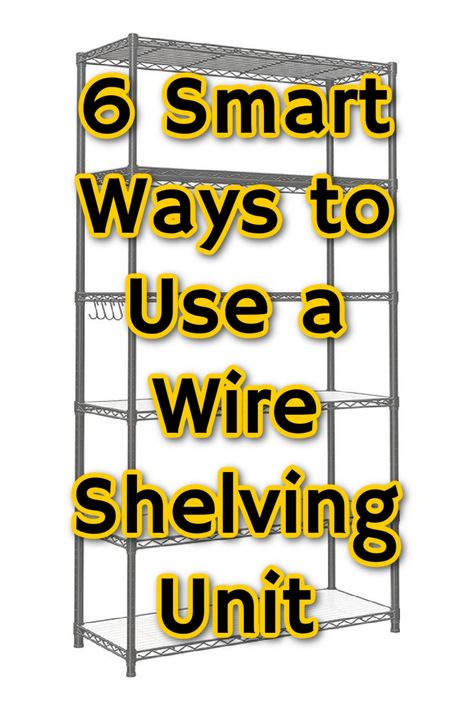 My Review of the SONGMICS 6-Tier Wire Shelving Unit Plus 6 Smart Ways to Use It - Everything Mommyhood Wire Shelving Accessories, Garage Wire Shelving Ideas, Wire Shelving Unit Makeover, Wire Rack Storage Ideas, Wire Rack Ideas, Wire Shelving Ideas, Wire Shelf Makeover, Metro Shelving, Wire Rack Shelving