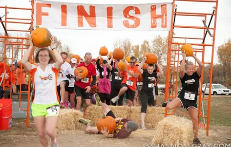 8 Spooktacular Halloween Fundraiser Event Ideas: The Great Pumpkin Haul - A two-mile run through the forest, across a creek, and over hay bales while carrying a pumpkin. Fun Run Ideas, Halloween 5k, Halloween Fundraiser, Pumpkin Run, Unique Fundraisers, Fun Fundraisers, Fundraising Activities, Obstacle Race, Pto Ideas