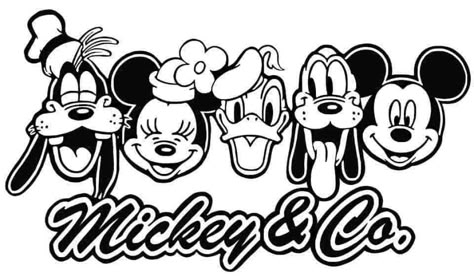 Disney Vynil Designs, Mickey Mouse Sublimation Design, Disney Cricut Shirt, Mickey And Co Svg, Mickey And Friends Svg, Disney Cricut Shirts Svg, Disney Clipart Black And White, Disney Silhouettes Svg, Disney Shirts Svg