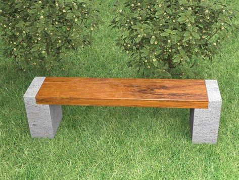 Outdoor Bench Design, Concrete Bench Molds, Outdoor Bench Ideas, Rustic Outdoor Benches, Bench Design Ideas, Garden Bench Ideas, Diy Outdoor Bench, Concrete Garden Bench, Diy Bench Seat