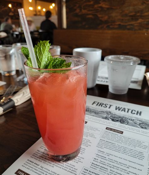 Alcoholic Drink Recipes, Morning Juice, First Watch, Alcoholic Drink, Fender American, Drink Recipes, Watermelon, Wake Up, Juice