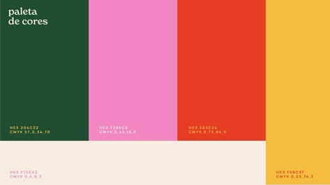 Brazil’s Estúdio Borogodó Debuts a Vivacious, Colorful New Brand Identity – PRINT Magazine Poppy Color Palette, Trendy Logo Design, Flat Color Palette, Retro Color Palette, Poppy Color, Trendy Logos, 2022 Design, Free Printable Wall Art, Architecture Concept Drawings