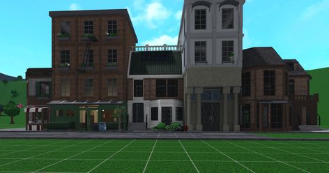 Town In Bloxburg Layout, Bloxburg Realistic City Ideas, Bloxburg Town Colour Scheme, City Building Bloxburg, Bloxburg Nyc Building, New York Bloxburg City, Bloxburg Town Aesthetic, Bloxburg Street Layout, Bloxburg Appartement Building