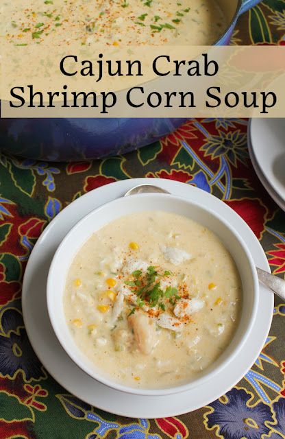 Food Lust People Love: This Cajun Crab Shrimp Corn Soup is rich and creamy, full of shrimp and corn (two kinds!) and lots of crabmeat. You might want to double the recipe! Cajun Bisque Recipe, Cajun Shrimp And Corn Soup, Crab And Shrimp Chowder Recipes, Shrimp Crab And Corn Bisque, Shrimp Crab And Corn Chowder, Shrimp Corn Soup Cajun, Cajun Crab Soup, Shrimp Crab Corn Bisque, Shrimp Corn Bisque Soup