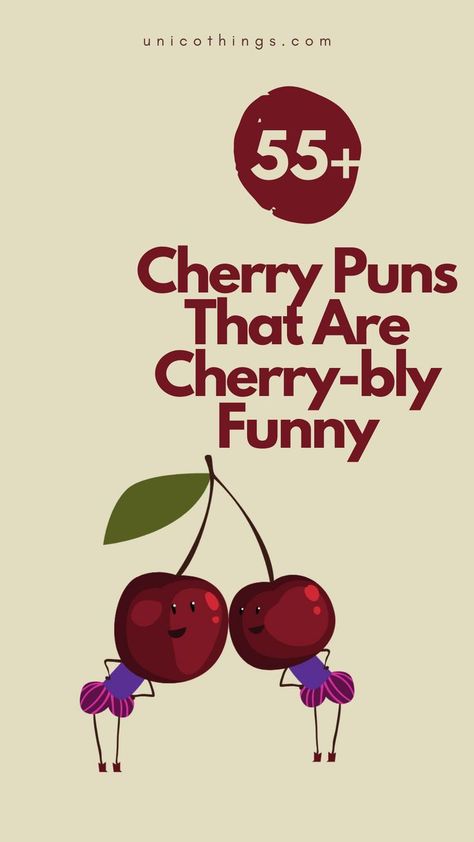 Looking to add a burst of fruity humor? Check out these funny and hilarious cherry puns that will make you cherry-ful with laughter.😅 Cherry Puns, Strawberry Puns, Witty Comebacks, Double Entendre, Cherry Strawberry, Cute Puns, Sweet Cherries, Funny Puns, Smile On