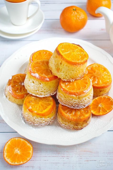 Mandarin Recipes Desserts, Recipes Using Tangerines, Cuties Recipes, Cutie Recipes, Cakelets Recipe, Mandarin Upside Down Cake, Mandarin Dessert, Mandarin Orange Dessert Recipes, Artisan Desserts