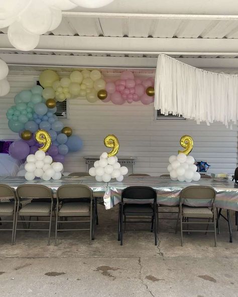 Teenage Dream Birthday Party, 9th Birthday Party Themes, 9 Year Birthday Party Theme Girl, 9 Year Birthday Party Theme, On Cloud Nine Birthday Party, Cloud Nine Birthday Party Decorations, Teenage Dream Birthday, On Cloud 9 Party, Cloud 9 Birthday Party Ideas