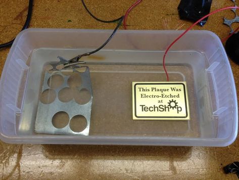 How to Electro-Etch a Solid Metal Plaque: 10 Steps (with Pictures) Metal Etching Diy, Metal Etching Tutorial, Electroplating Diy, Etching Metal, Etching Diy, Diy Wood Stove, Etched Jewelry, Copper Work, Jewel Design