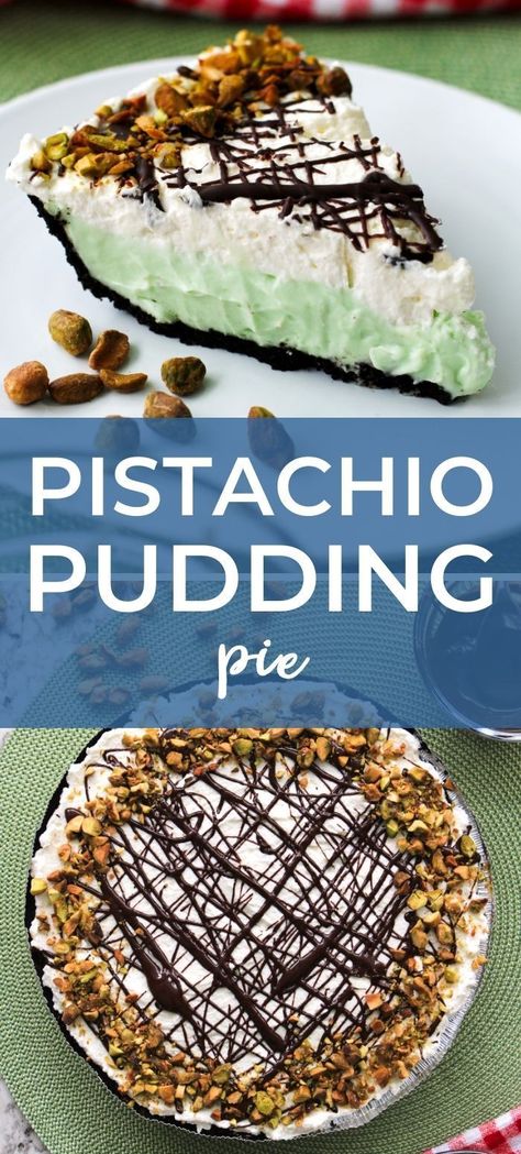 Pistachio Pudding Pie, Pistachio Desserts, Dessert Mexican, Pistachio Filling, Pistachio Pie, Pistachio Dessert Pudding, Pie Balls, Pudding Pie Recipes, Pistachio Dessert