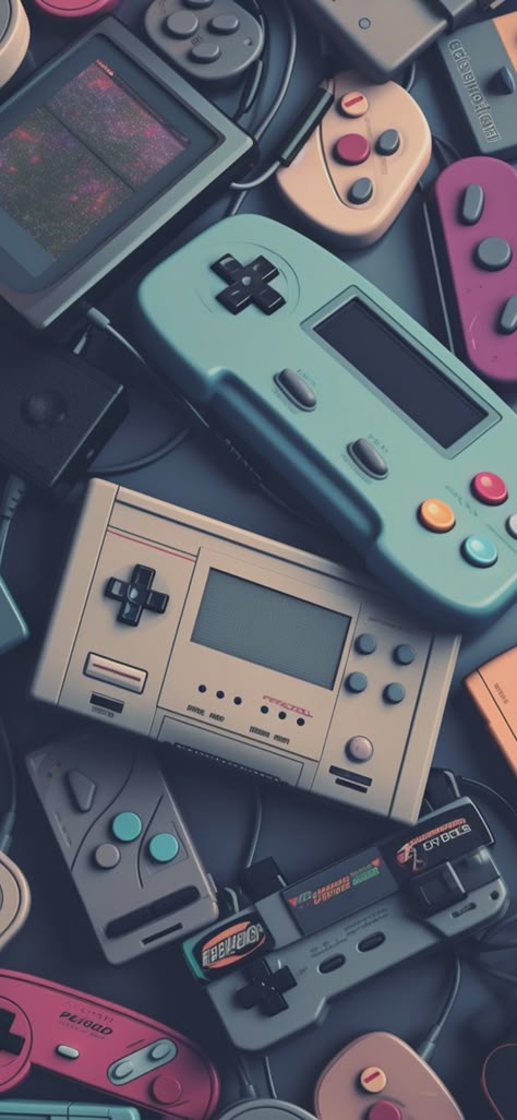 Controller Wallpaper, Nintendo Aesthetic, Retro Games Wallpaper, Hacker Wallpaper, Android Wallpaper Vintage, Crazy Wallpaper, 8k Wallpaper, Iphone Pictures, Game Controllers