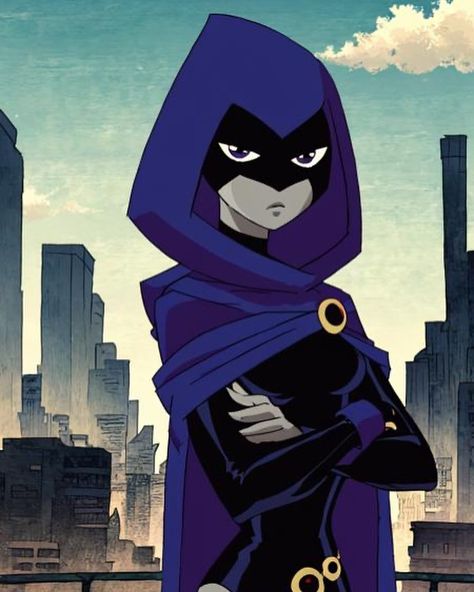 Azarath Metrion Zinthos! #teentitans @teentitans1 @teentitansgomovie @cartoonnetworkofficial #raventeentitans Animated Tv Show Characters, Raven Teen Titans Go Outfit, Raven Art Dc, Raven Teen Titan Icon, Raven Titans Go, Ttg Raven, Hear Me Out Characters, Raven Titan, Cartoon Girl Characters