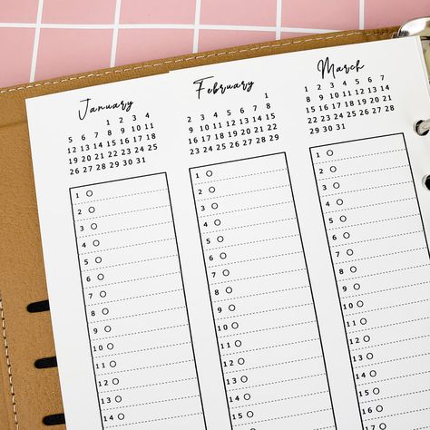 Yearly Overview Bullet Journal, Bullet Journal Year Overview, Yearly Goals Ideas, Yearly Overview Printable, Yearly Goal Planner, Yearly Planner Printable, Planners Aesthetic, Yearly Wall Calendar, 2024 Bujo